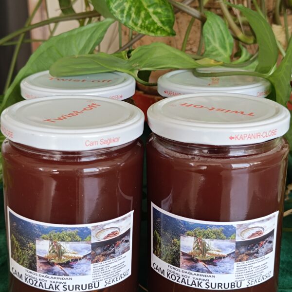 TOROS DAĞLARINDAN KATKISIZ-SAF ŞEKERSİZ ÇAM KOZALAK ŞURUBU …….{ 4 Adet 3520 gram .CAM KAVANOZ} FİYATA KARGO DAHİLDİR